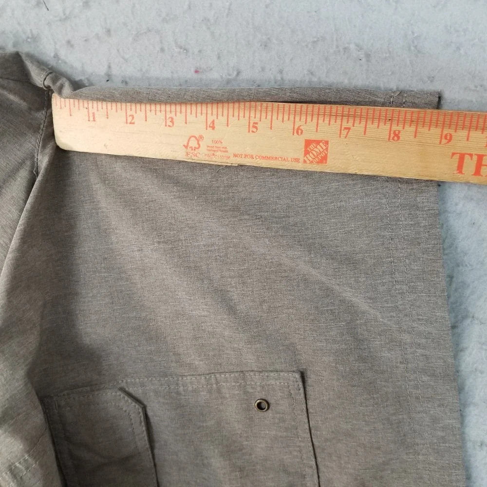 Croft & Barrow Cargo Shorts Mens 48 Tan Heathered Utility Belted Hiking Outdoor